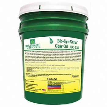 RENEWABLE LUBRICANTS Biodegradable EP Gear Oil 5 Gal, 21A525