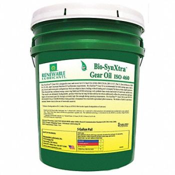 RENEWABLE LUBRICANTS Biodegradable EP Gear Oil 5 Gal, 21A527