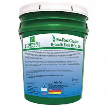 RENEWABLE LUBRICANTS Food Grade Hydraulic Oil 5 Gal, 21A554