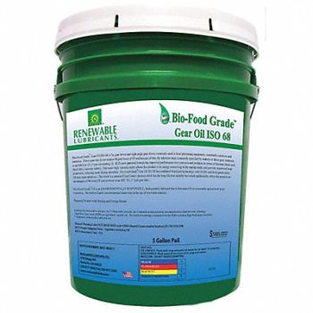 RENEWABLE LUBRICANTS Food Grade Gear Oil 5 Gal, 21A560