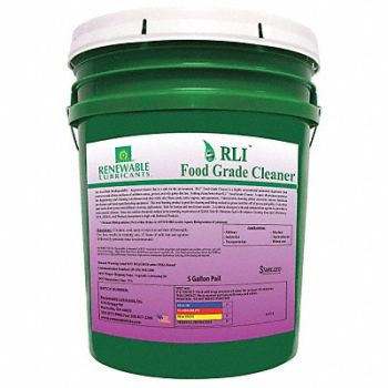 RENEWABLE LUBRICANTS Food Grade Cleaner Unscented 5 gal, 21A574