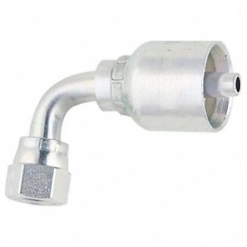 PARKER Crimp Fitting 90 Deg 1 I.D. F JIC, 21A789