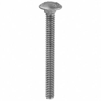 GRAINGER APPROVED CrrgBlt Stl BlkOx 2 1/2in Sqr PK100, 21A885