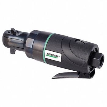 SPEEDAIRE Ratchet Air Powered 1/4 Square 350 rpm, 21AA59