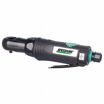 SPEEDAIRE Ratchet Air Powered 1/4 Square 200 rpm, 21AA62