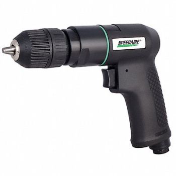 SPEEDAIRE Drill Air-Powered Pistol Grip 3/8 in, 21AA68