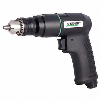 SPEEDAIRE Drill Air-Powered Pistol Grip 3/8 in, 21AA69