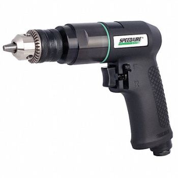 SPEEDAIRE Drill Air-Powered Pistol Grip 3/8 in, 21AA70