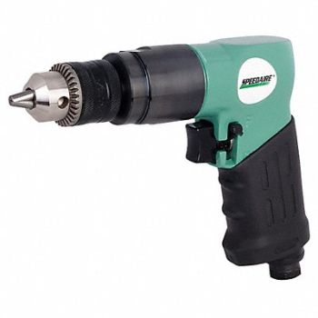 SPEEDAIRE Drill Air-Powered Pistol Grip 3/8 in, 21AA73