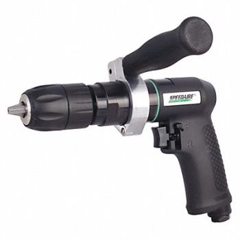 SPEEDAIRE Drill Air-Powered Pistol Grip 1/2 in, 21AA76