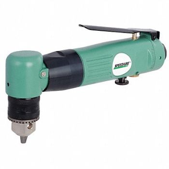 SPEEDAIRE Drill Air-Powered Right Angle 3/8 in, 21AA79