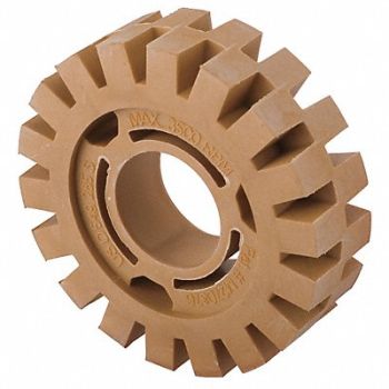 SPEEDAIRE Eraser Wheel 4 In Rubber 4000 rpm, 21AC18