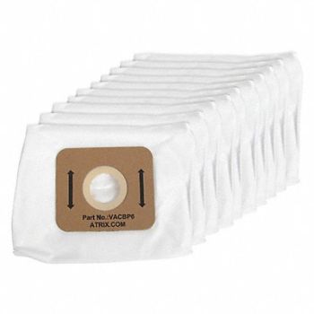 ATRIX Vacuum Bag Cloth 3-Ply Non-Reusable PK10, 21AD05