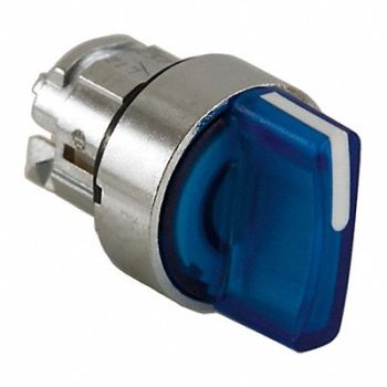 SCHNEIDER ELECTRIC Illum Selector Switch 3 Pos 22mm Blue, 21AG07