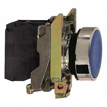SCHNEIDER ELECTRIC H7077 Non-Illuminated Push Button Blue, 21AG29