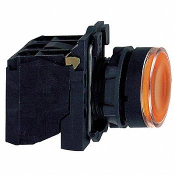 SCHNEIDER ELECTRIC Illuminated Pushbutton LED 24V Yellow, 21AG65