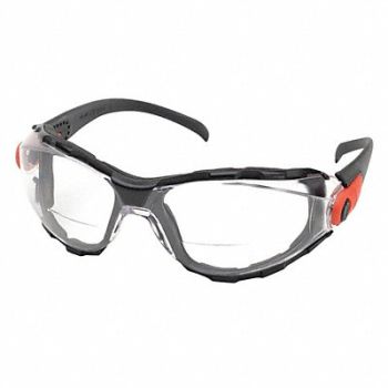 ELVEX G5271 Bifocal Safety Read Glasses +2.50 Clear, 21C986