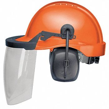 ELVEX Loggers Helmet Type 1 Class E Orange, 21C996