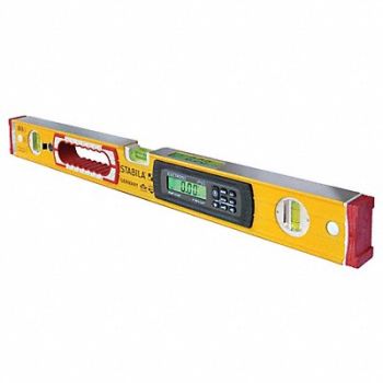 STABILA Digital Box Level Aluminum 48 in 3 Vials, 21CK33