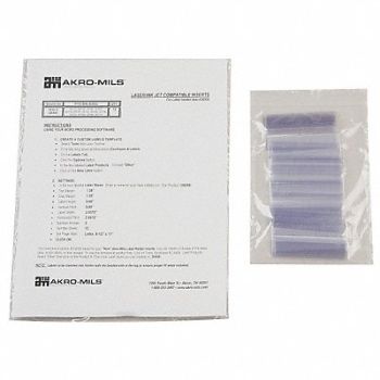 AKRO-MILS Label Holder Clear Pocket PK25, 21D064
