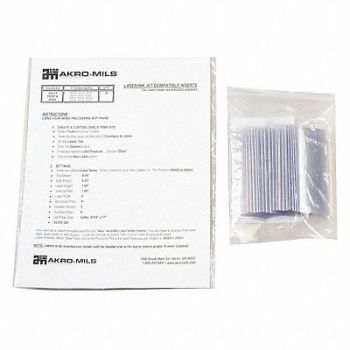 AKRO-MILS Label Holder Clear Pocket PK25, 21D066