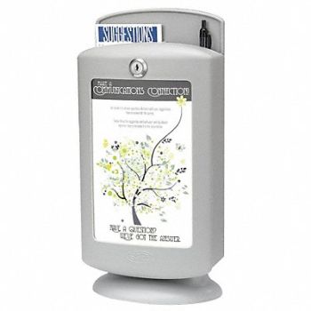 SAFCO Customizable Suggestion Box Gray, 619T73