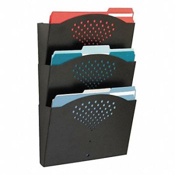 SAFCO Letter Size Wall Rack 3 Comp, 619V93