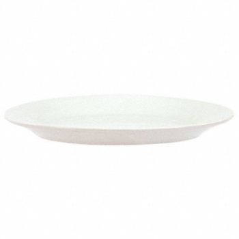 CRESTWARE Platter 9-1/2 x 6-3/4 in Alp Wht PK24, 21D217