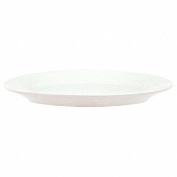 CRESTWARE Platter 11-1/2 x 8-1/2 in Alp Wht PK12, 21D218