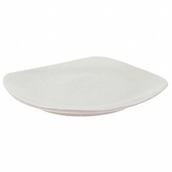 CRESTWARE Square Plate 8-1/4 In Bright White PK24, 21D222