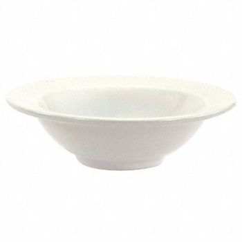CRESTWARE Rimmed Bowl Bright White 16 oz PK36, 21D235