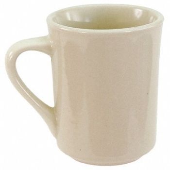CRESTWARE Mug Bone White 8-1/2 oz PK36, 21D283