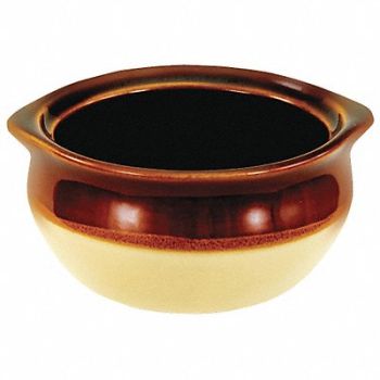 CRESTWARE Onion Soup Crock Caramel 10 oz PK36, 21D295