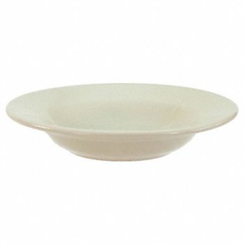 CRESTWARE Rimmed Soup Bowl Bone White 8 oz PK36, 21D314
