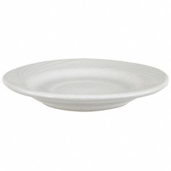 CRESTWARE Saucer 5-1/2 in Bright White PK36, 21D328