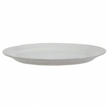 CRESTWARE Platter 12-1/2x8-3/4 In Bone Wht PK12, 21D359