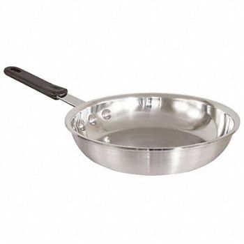 CRESTWARE Frying Pan 10-1/2 in SS/Alum, 21D607