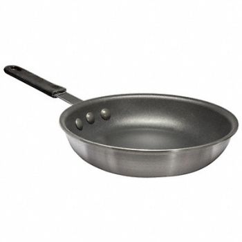CRESTWARE Frying Pan w/Coating 10-1/2 in SS/Alum, 21D613