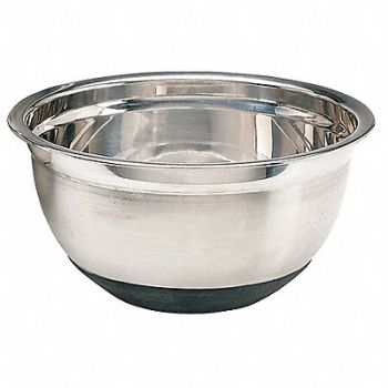 CRESTWARE Mixing Bowl Stainless Steel 5 qt., 21D723