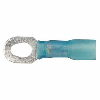 VELVAC Ring Terminal Blue 16 AWG 14 AWG PK10, 21DG46