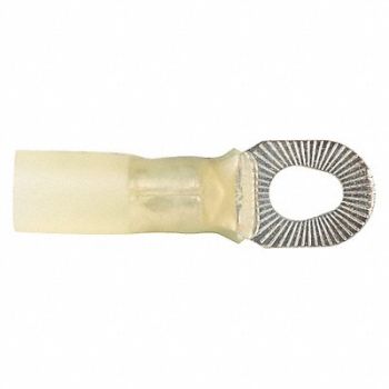 VELVAC Ring Terminal Yellow 12 AWG 10 AWG PK10, 21DG47