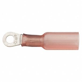 VELVAC Ring Terminal Red 22 AWG 18 AWG PK10, 21DG65