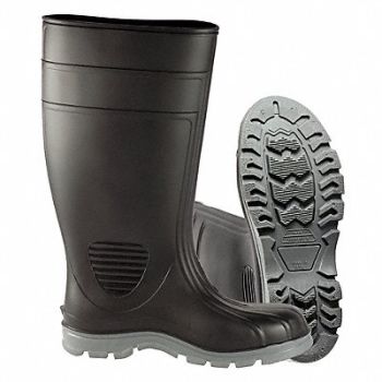 TALON TRAX Rubber Boot Men s 15 Knee Black PR, 21DL17