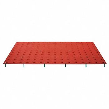TUFTILE H4144 ADA Pad Brick Red 4 ft x 2 ft, 21EH57