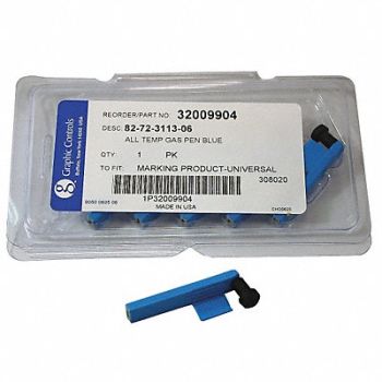 GRAPHIC CONTROLS Chart Recorder Pen Blue PK6, 21EK70