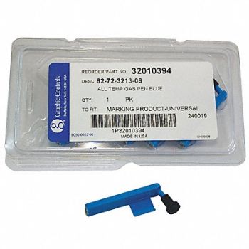 GRAPHIC CONTROLS Chart Recorder Pen Blue 0.539 Fine PK6, 21EK73
