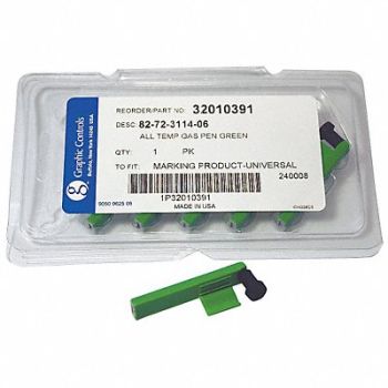 GRAPHIC CONTROLS Chart Recorder Pen Green PK6, 21EK74
