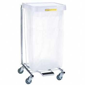R B WIRE PRODUCTS INC. Laundry Hamper Cart 1 Comp Gry 3.5 cu ft, 21EP70