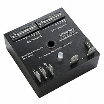 AIROTRONICS Encapsulated Timing Relay 12VDC 10A, 21EW96