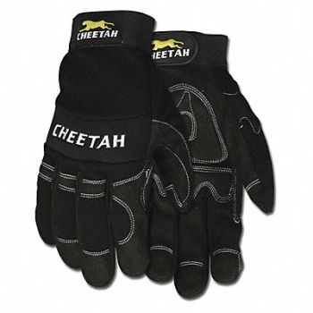 MCR SAFETY Multitask Black Synthetic Leather XL PR, 21EZ52